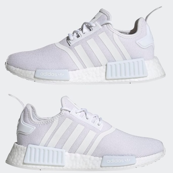 adidas NMD R1 Primeblue Triple White - Picture 4 of 8